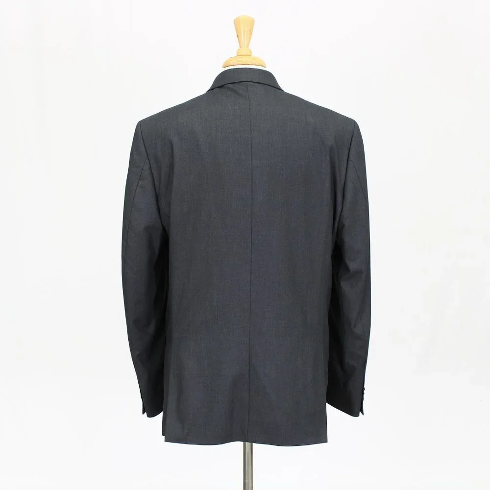 Kenneth Cole 46L Gray Solid 2-Button Sport Coat Blazer Jacket V354 - Picture 7 of 11